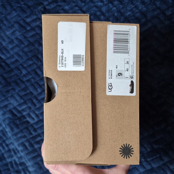 UGG Dakota Black Suede Slippers Size 9, NWT! - Picture 10 of 17